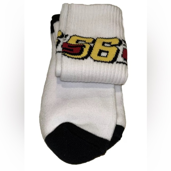 Vans Dusk Downer Crew Socks 1 Pair Men 9.5-13 White w 66 Logo Skate Off The Wall - Picture 9 of 12